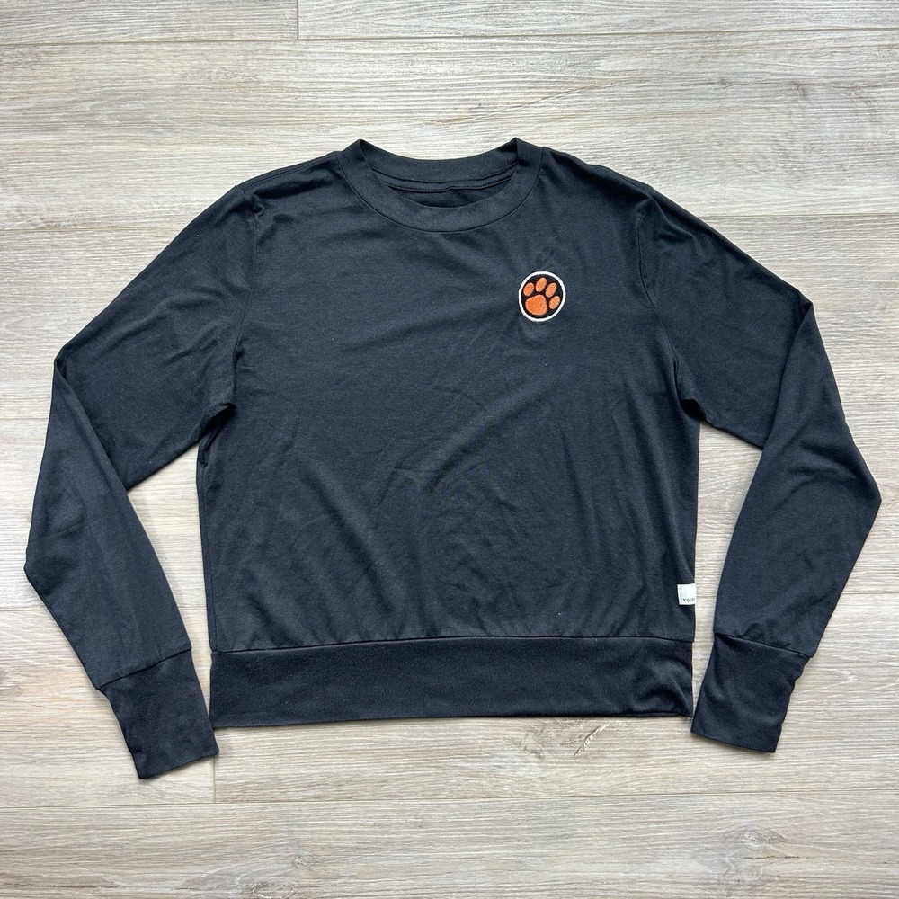 Vuori Clemson Tigers Daydream Crew Shirt‎ Women's Medium Black Long Sleeve Tee